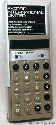 ANITA 8041 with raised back cover