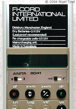 ANITA 8041 label