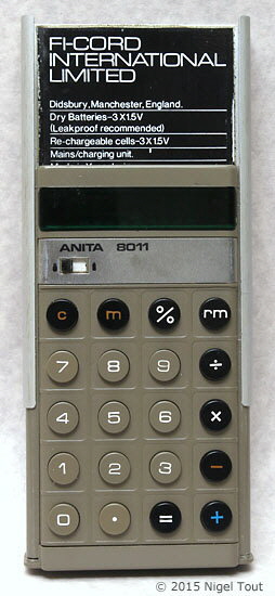 ANITA 8011 with raised back cover